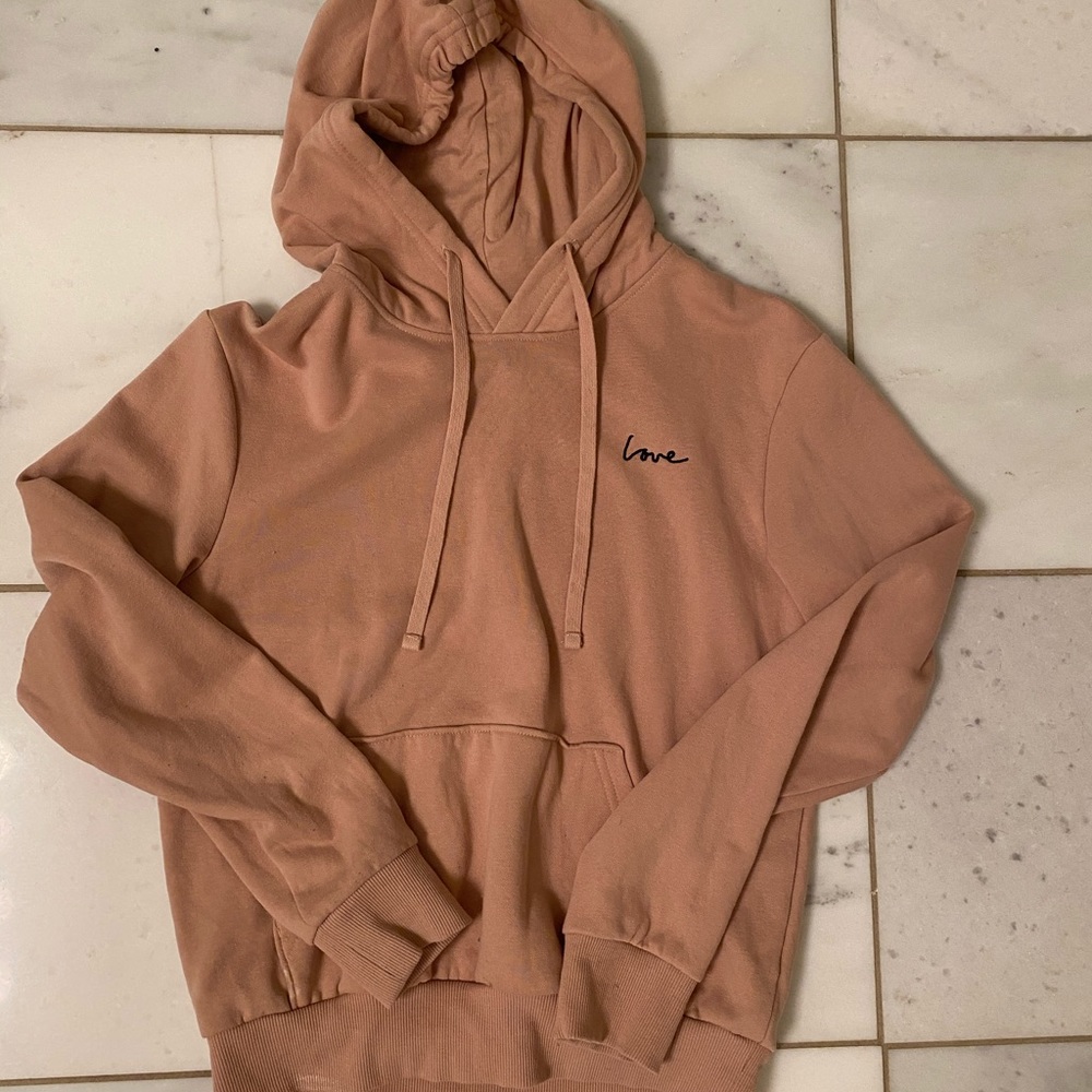 cute hoodie that says love from h n m